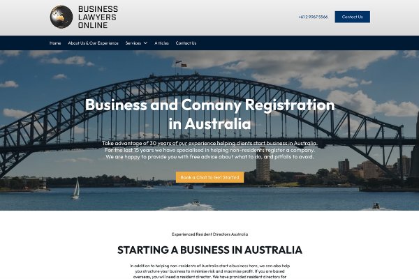 Business Lawyers Online Website Development